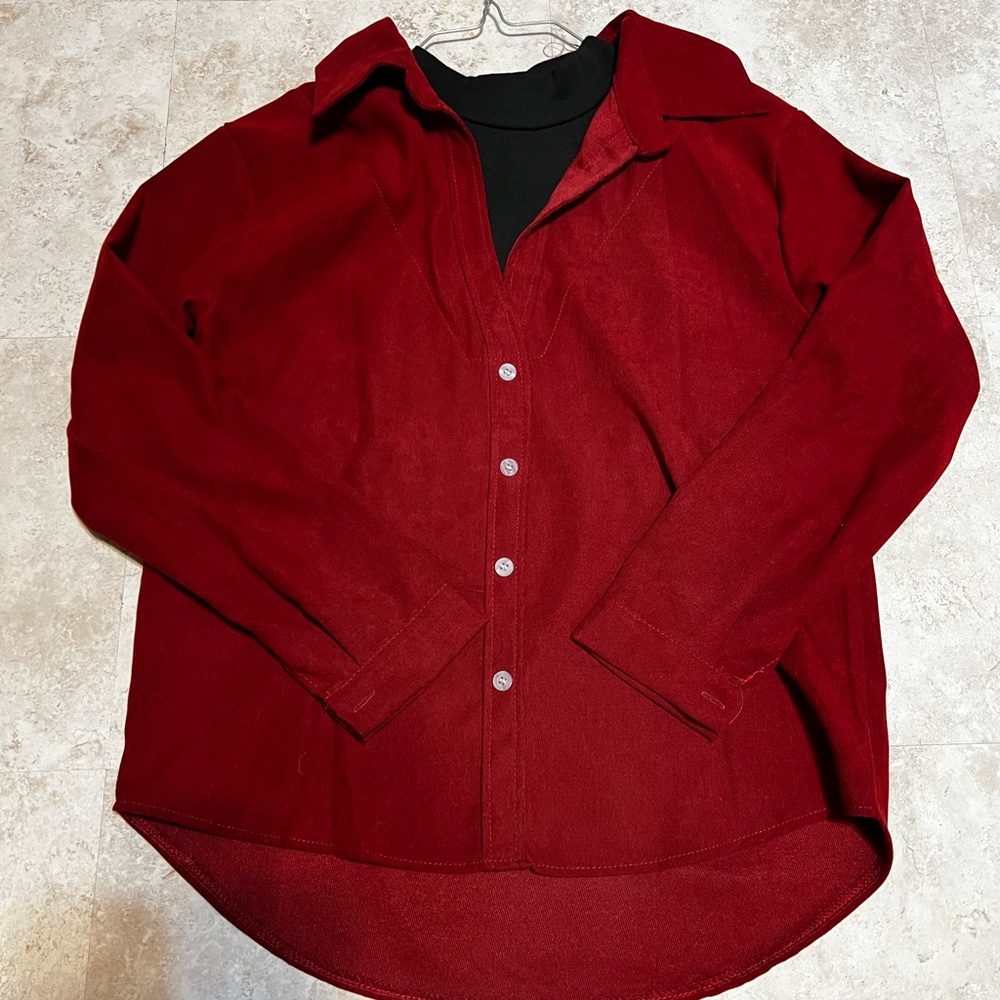 Mock two piece shirt